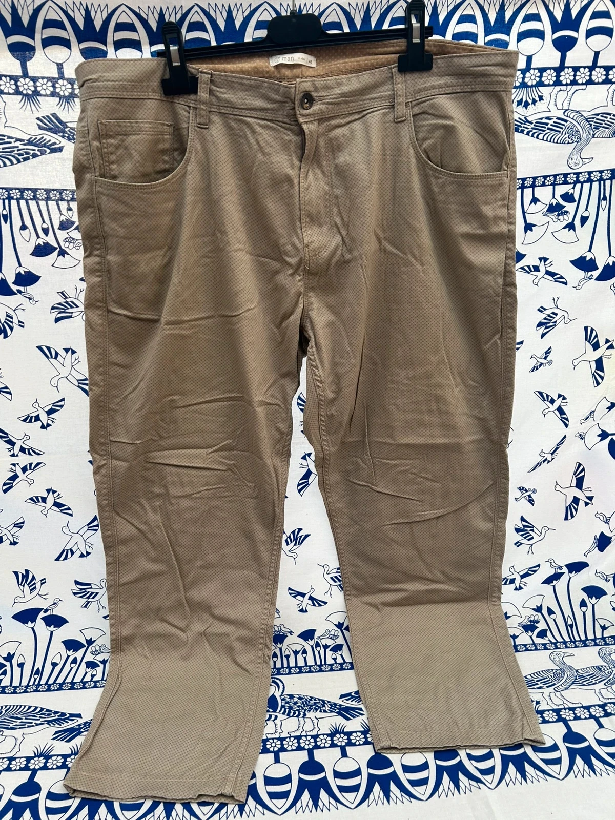 Pantacourt 48/4XL Gemo beige homme bon état coton